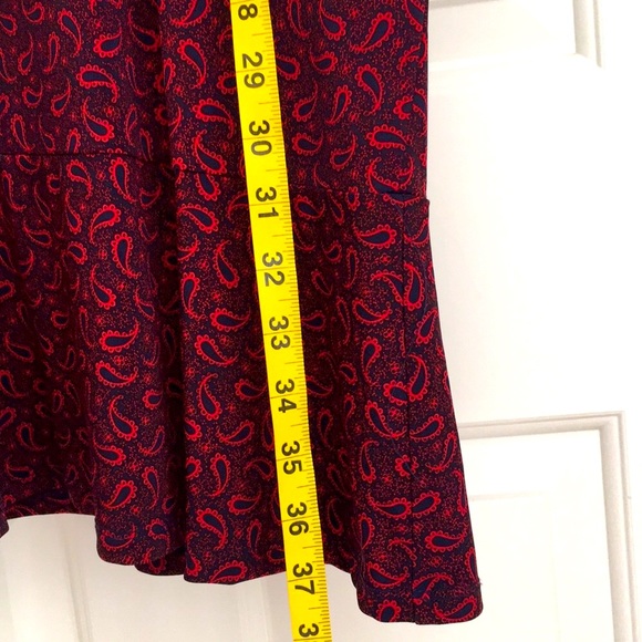 Michael Kors Women’s Dress XXL Navy Scarlet Red Short Sleeves long zipper NWOT - Picture 7 of 11